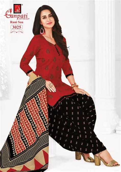 Ganpati Rani Saa Vol 1 Wholesale Cotton Printed Dress Supplier