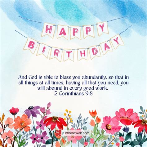 Christian Happy Birthday Wishes with Bible Verses » EntheosWeb