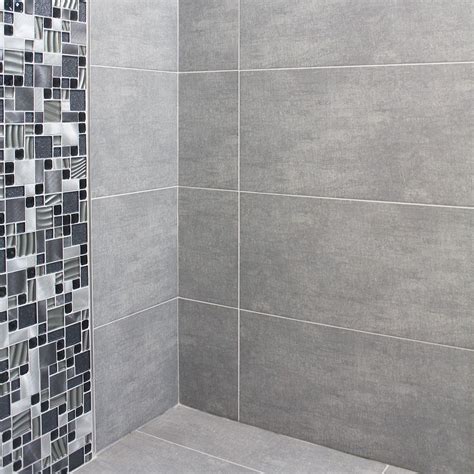 60x30 Viva Light Grey | Grey bathroom wall tiles, Grey bathroom tiles ...