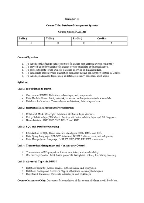 DBMS syllabus - sdkaaskd aoindkad iuabdajd uibadasda uiabd aubkba db ...