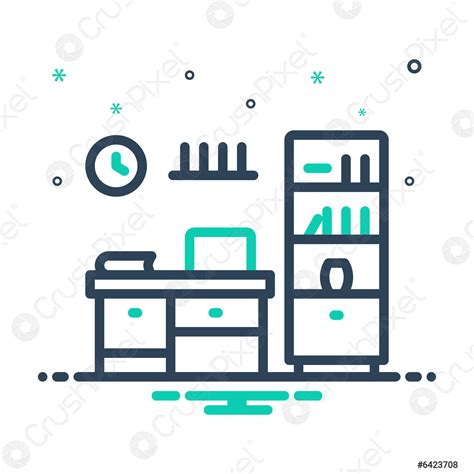 Studyroom - stock vector 6423708 | Crushpixel