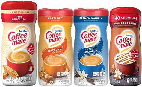 Amazon.com: Coffee Mate creamer en polvo – Variedad paquete de 4 ...