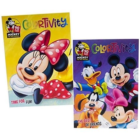 Buy Disney Junior Minnie and Mickey Mouse Colortivity Activity Book Set ...