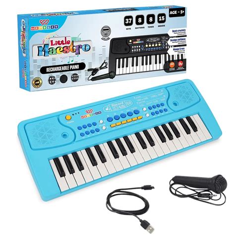 Buy Wembley Rechargeable Kids Piano with Mic| Rechargable Electronic ...