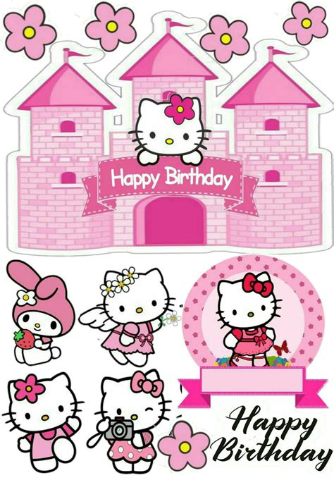 Toper hello kitty | Tema de cumpleaños infantil, Hello kitty imprimible ...