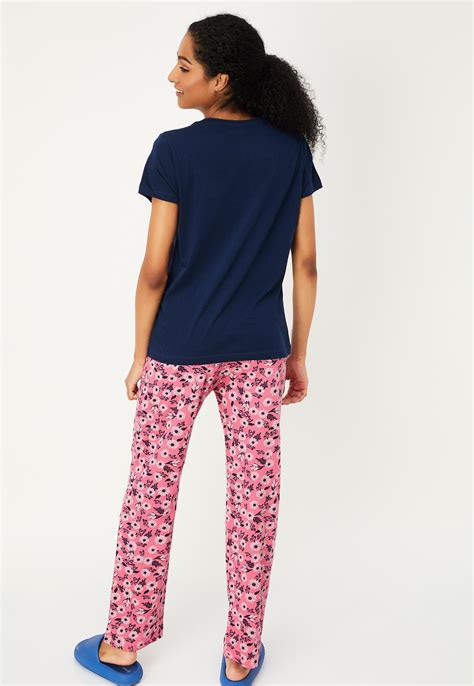 Buy Women Printed T-shirt with Elasticated Pyjamas Online at just Rs ...