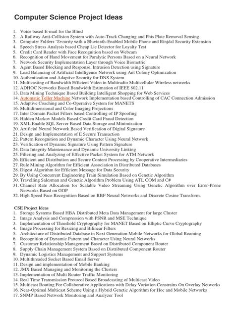 Project Topic Ideas for Computer Science 的图像结果