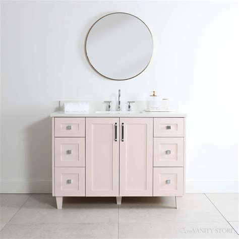 Bridgeport 48" Champagne Pink Bathroom Vanity - Teodor Vanities United ...