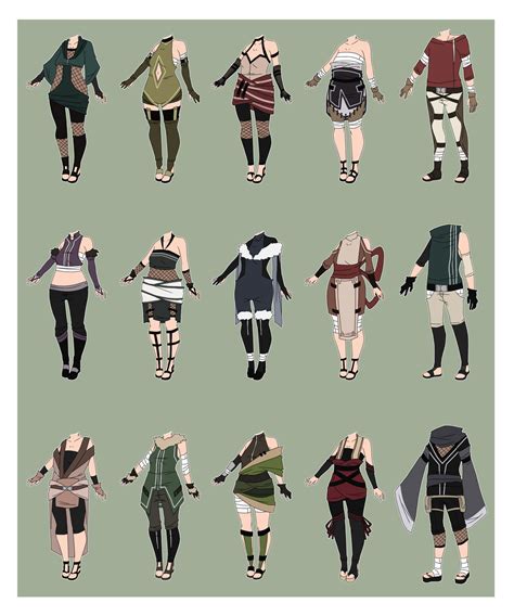 CYOP Naruto Outfit Adoptables [CLOSED] by xNoakix3 on DeviantArt ...