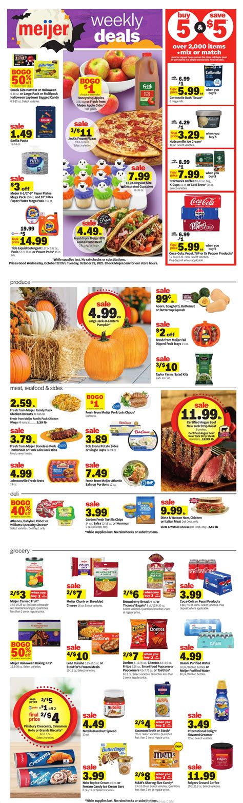 Meijer Weekly Ad Next Week (10/29/25 - 11/4/25) Preview