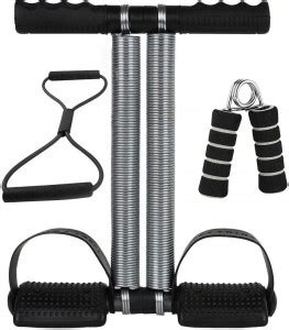Fitnesstricks Combo Of Double Spring Tummy Trimmer , Hand Gripper With ...