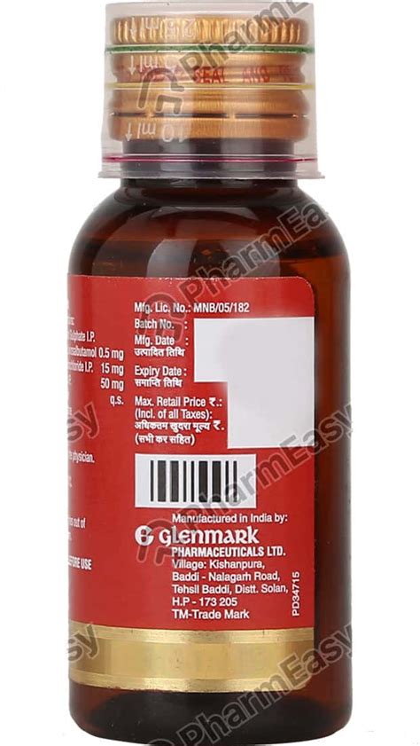 Ascoril Ls Junior Bottle Of 60ml Expectorant: Uses, Side Effects, Price ...