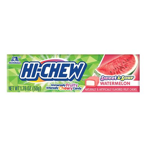 Morinaga Hi-Chew Sweet Sour Watermelon - 50g | Fruit chews, Watermelon ...
