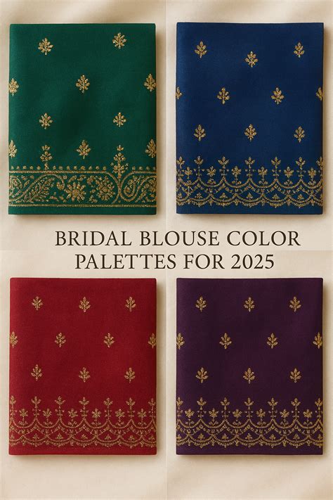 Color Palettes & Trends for Bridal Blouses 2025 – AtoZStudio