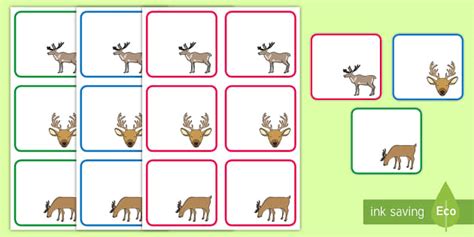👉 Reindeer Themed Editable Drawer, Peg, Name Labels