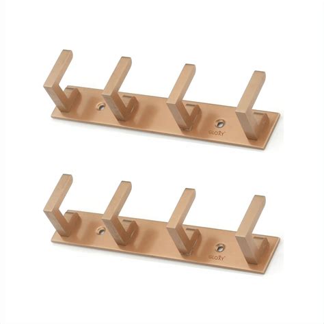 Aluminium Door Back Hanger Khutti Hooks Plate Rose Gold – Gloxy