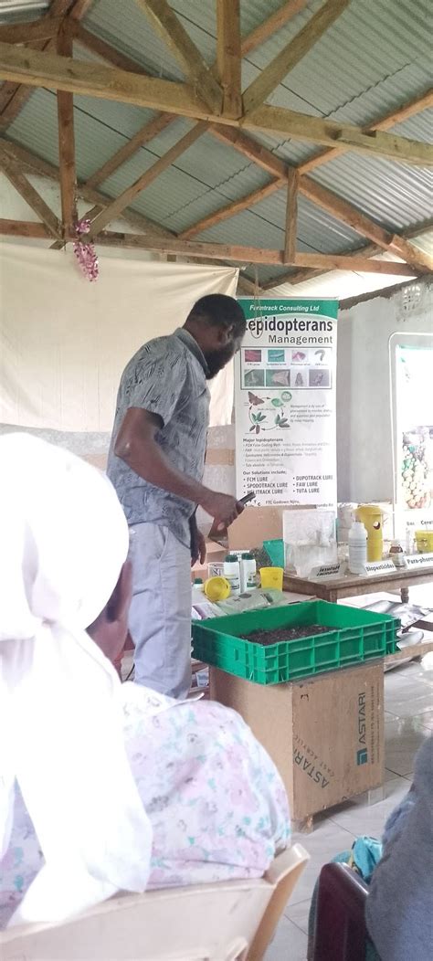 2nd day training smallholder farmers in gelegele location on useful ...