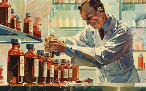 Premium Photo | Pharmacy Precision Filling Ampoules