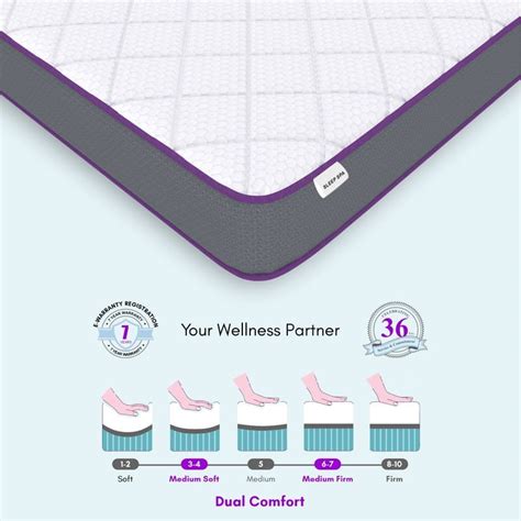 SLEEP SPA Dual Comfort - Hard & Soft- with Comfort Cubes and Rebotech ...