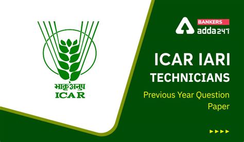 ICAR IARI Technician Previous Year Question Paper, Download Paper With ...