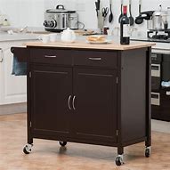 Image result for Kitchen Utility Cart Cabinet