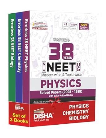 Disha Errorless 38 Years NTA NEET (UG) Chapter-wise & Topic-wise ...