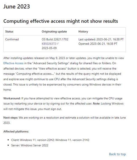 微软承认 KB5026372 会导致 Windows 11 文件资源管理器 CPU 占用率异常，临时解决方法是重启-51CTO.COM