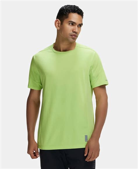 Buy Super Combed Cotton Blend Solid Round Neck Half Sleeve T-Shirt with ...