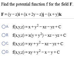 Image result for How to Find Potential Function