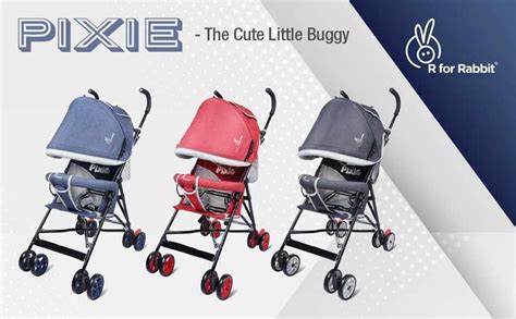 Pixie Buggy Abstract Blue Stroller with UV Sun Protection Canopy - R ...