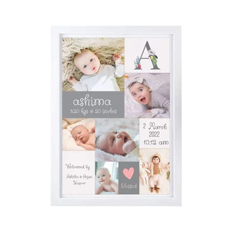 BirthFrame - A Timeless Keepsake for Cherishing Your Baby's Milestones ...