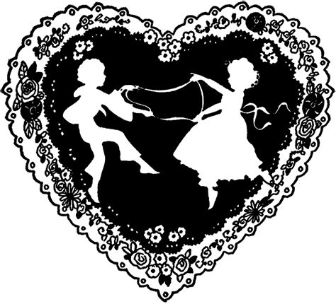 Vintage silhouette clip art