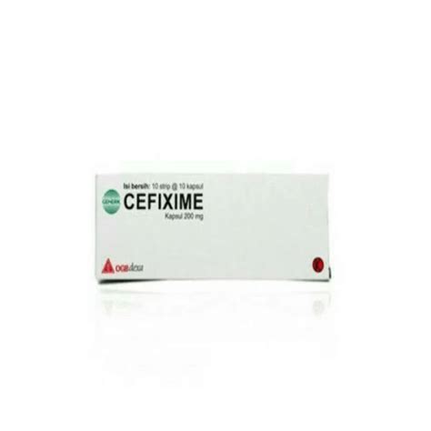Cefixime 200 mg 10 Kapsul Beta - Manfaat, Kandungan, Dosis, dan Efek ...