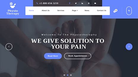 Physiotherapy WordPress Theme for Physiotherapy Clinics
