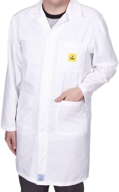REYTAiL ESD Safe White Antistatic Unisex Lab Apron / Jacket / Coat ...