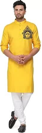 Buy Gauri Laxmi Enterprise Men's Kurta | Cotton Blend | Wedding Special ...