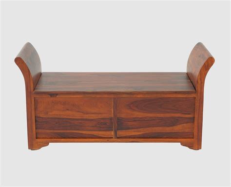 Buy Online Abu Dhabi Solid Wood Box Storage Bench