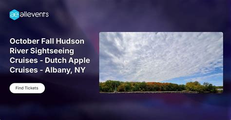 October Fall Hudson River Sightseeing Cruises - Dutch Apple Cruises ...