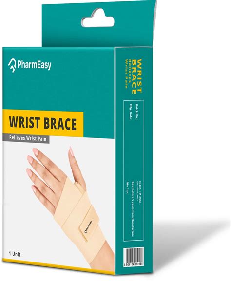 Buy PHARMEASY WRIST BRACE - SUPPORTS WRIST JOINT AND RELIEVES PAIN ...