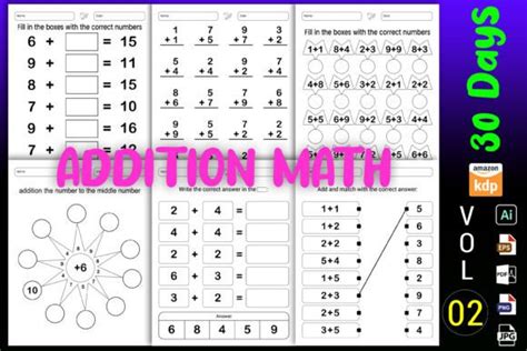 Image result for Math Addition Papers