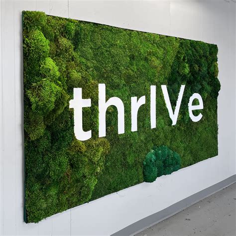 Mixed Moss Logo Wall for Dental Clinic