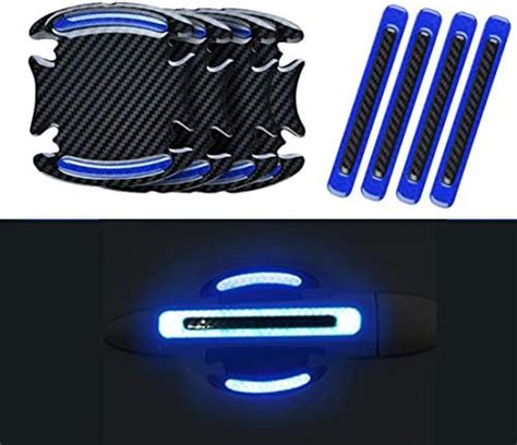 Mr Fix® (Blue) Car Reflective Sticker Door Handle Door Bowl Protection ...