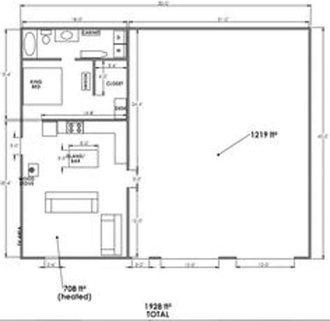 8 Images Pole Barn With Living Quarters Floor Plans And Review - Alqu Blog