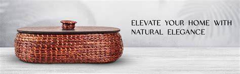 KADAM HAAT | Handmade Sikki Grass Bread Box with Wooden Lid, Storage ...