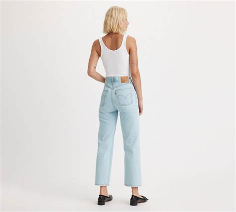 Ribcage Straight Ankle Jeans - Blue | Levi's® GB