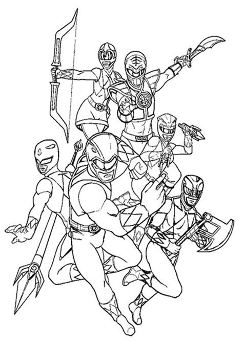 Free Printable Power Ranger Coloring Pages