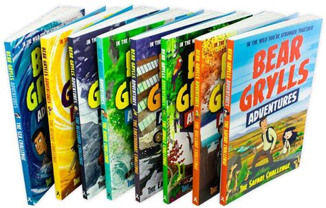 Bear Grylls Adventures Series 8 Books Children Collection Paperback Set ...