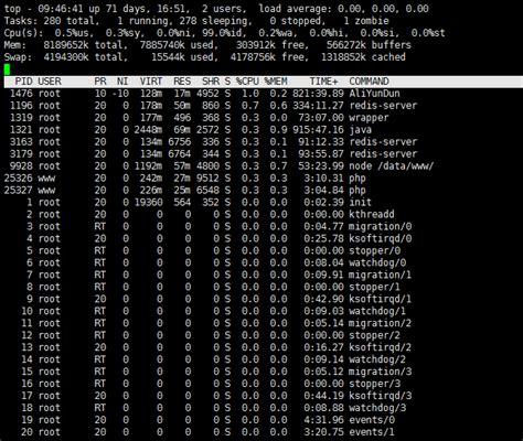 Explaining Linux Top 的图像结果