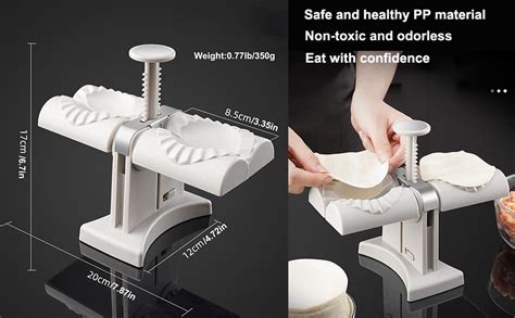 Buy Istara Automatic Dumpling Maker Mould Machine Double Head Press ...