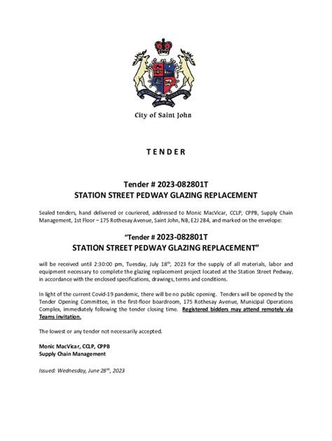 Fillable Online STATION STREET PEDWAY GLAZING REPLACEMENT Fax Email ...